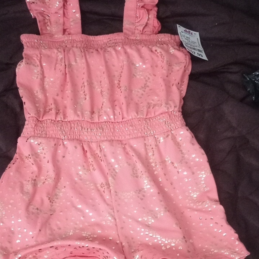 Carter's Pink Eyelet Lace Romper